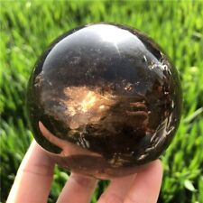 720g Natural Smoky Quartz ball quartz crystal sphere 80mm reiki healing XQ2643 picture