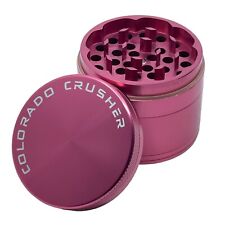 Colorado Crusher 56 MM Tall Herb Grinder Spice Crusher 4 Piece Pink picture