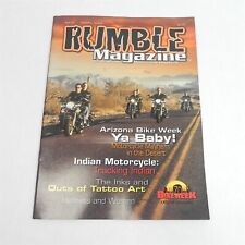 VINTAGE APRIL 2002 RUMBLE MOTORCYCLE MAGAZINE SINGLE ISSUE ARIZONA BIKE WEEK picture