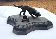Antique 19th Century Hunting Dog Inkwell Stand picture