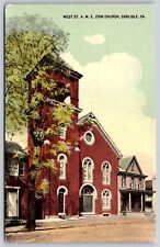 Postcard West St A.M.E. Zion Church, Carlisle PA M186 picture