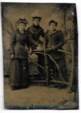 Ca: 1870-80 Tintype Photograph Three Well Dressed Victorian Era Women picture
