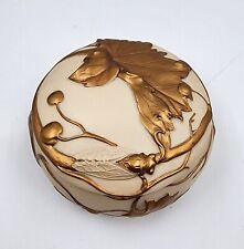 Vintage Veronese Design Art Nouveau Cicada Trinket Box 3D Gold Gilding Polyresin picture