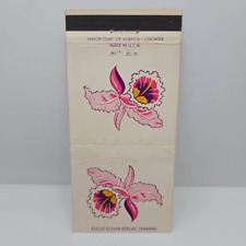 Vintage Matchcover The Carlton Hotel Washington DC Sixteenth at K Flower picture