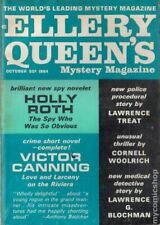 Ellery Queen's Mystery Magazine Vol. 44 #4 VG 4.0 1964 Stock Image Low Grade picture