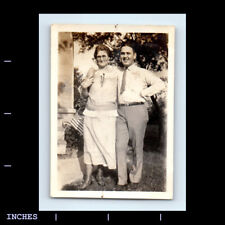 Vintage Photo AFFECTIONATE MAN WOMAN COUPLE AMERICAN FLAG picture