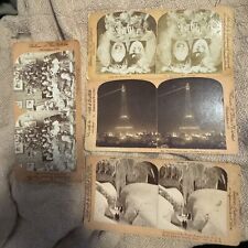 Lot of 43 Stereoview Photo Cards Early 1900's picture