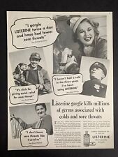 Vintage 1937 Listerine Antiseptic Mouthwash Print Ad picture