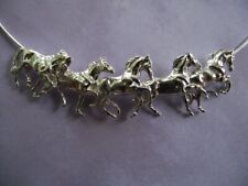 Running horses necklace heavy chain sterling silver Beverly Zimmer horse jewelry picture