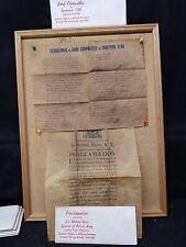 1781 Lord Cornwallis Surrender Signed & Sir William Howe's Proclamation curfew picture