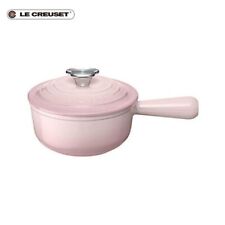 New Le Creuset Baby Saucepan 16cm 6.3in. Shell Pink Bear Shaped Knob JAPAN picture