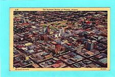 Phoenix, Arizona Postcard Business Downtown Birdseye View Linen 1944     P picture