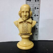 1960s Vintage William Shakespeare Resin Bust - 5.25” tall picture