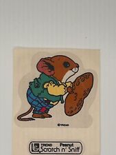 Matte Peanut Mouse vintage 80s Trend scratch & sniff sticker Scented picture