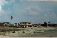 Vtg Postcard Shacks 19 Super Truck Stop Fanning Springs FL US Hwy 19 c1950 A181 picture