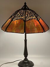 HANDEL PINE NEEDLE OVERLAY TABLE LAMP LARGE SHADE Stunning picture