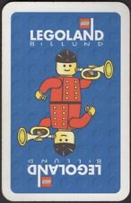 Playing Cards Single Card Old LEGOLAND BILLUND Advertising TRUMPET MAN LEGO TOY picture