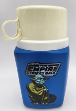 Vintage 1981 STAR WARS The Empire Strikes Back Yoda Thermos Complete w/ Lid picture