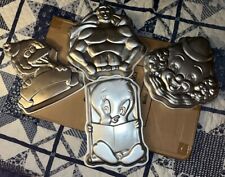 Lot Of 4 Vintage Wilton Baking Cake Pan Molds picture