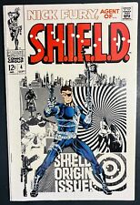 Nick Fury Agent of Shield #4 - SHIELD ORIGIN ISSUE Marvel Comics 1968 VF picture