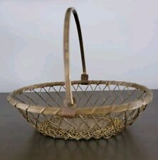 Vintage Brass Wire Basket picture