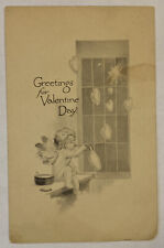 Vintage Divided Back Postcard, Greetings for Valentines Day, Cupid picture