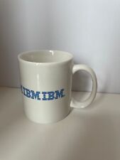 IBM Coffee Mug White with Ibm logo in blue picture