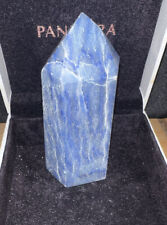 Rare Light Blue Sodalite Crystal Point Tower Healing Objectivity Intuition 184g picture