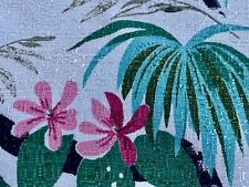 VIVIAN'S 30's Miami Beach Apartment Hawaiian Barkcloth Vintage Fabric PILLOWS picture