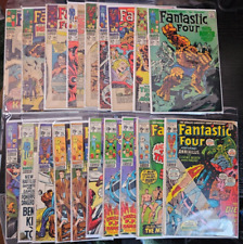 19 Lot Silver Age Fantastic Four Comic Low Grade Key Issues #56-109 picture