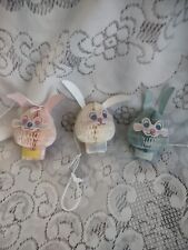 Rare Vintage Easter Honeycomb Tree Ornaments picture