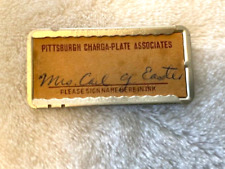 Vintage Charga-Plate Credit Card Plate w/ Case Pittsburgh PA. Associates picture