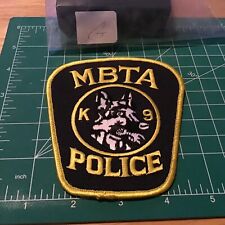 Massachusetts Boston MBTA Transit Railroad Police K9 Canine Dog patch picture
