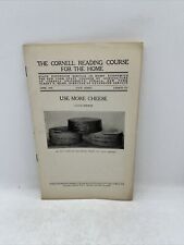 The Cornell Reading Course For The Home April 1920 Use More Cheese Booklet picture