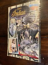Indian motorcycle David Mann Centerfold Poster from vintage motorcycle  Magazine picture
