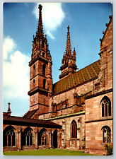 c1980s Basel Switzerland Cathedral Church Vintage Postcard picture