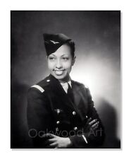 Josephine Baker in French Air Force Uniform - Vintage Photo Reprint picture