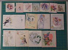 Wedding Cards Vintage Wedding Cards Used 41 pc Vintage cards for Crafting, etc. picture