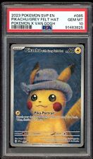 PSA 10 Pikachu with Grey Felt Hat 085 SVP Pokemon x Van Gogh PROMO Card GEM MINT picture