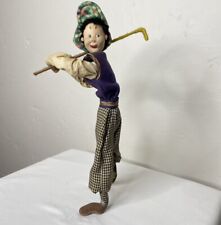 Vintage Klumpe Golf Man 11” Doll Figure Plaid picture