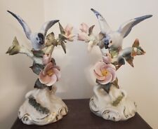 Vintage Cordey Cybis Blue Bird Porcelain figurines Left and Right (Lot of 2) picture