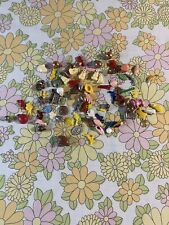Vintage Lot of Charms Cracker Jack and Such Plastic And Metal 80 Pieces As Is picture