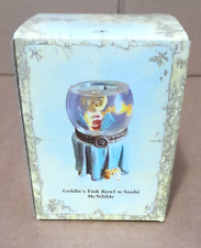 Boyds Bears Uncle Bean's Treasure boxes Goldie's Fish Bowl w/Sushi McNibble 2004 picture