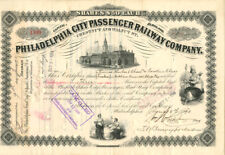 Philadelphia City Passenger Railway Co. - Stock Certificate - Railroad Stocks picture