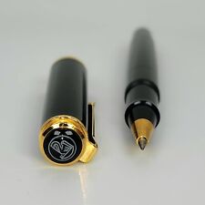 Pelikan Black Resin Souveran R600 Rollerball Pen Gold Trim Germany picture