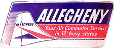 Vintage Allegheny Airline Air Commuter Service 12 States Luggage Travel Label picture