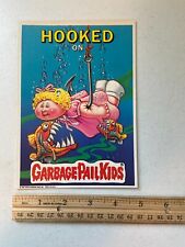 1986 TOPPS Garbage Pail Kids 1st Series Giant 5x7 Card #6 Hooked On picture