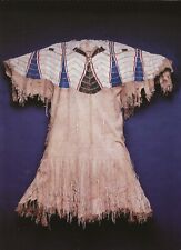 POSTCARD Native American Beads Buckskin Dress c1850 Columbia River Plateau NrMNT picture