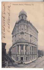 Pittsburgh PA Pennsylvania - Wabash Station w/ Glitter  - Postcard - circa 1912 picture