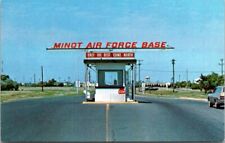 USAF MINOT AIR FORCE BASE South Gate North Dakota ND postcard c1960s picture